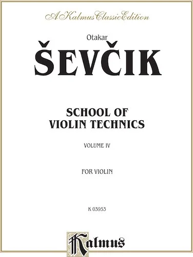School of Violin Technics, Opus 1, Volume IV