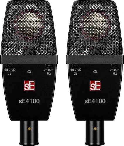 SE SE4100-PAIR Factory Matched Pair of SE4100 Large Diaphragm Condenser Microphones