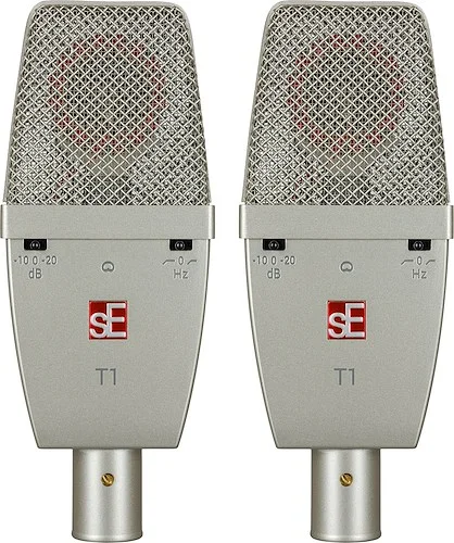 SE T1-PAIR Factory Matched Pair of T1 Large Diaphragm Condenser Microphones