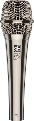 SE V7-NI-25AE V7 Dynamic Supercardioid Microphone. 25th Anniversary Edition (Nickel)