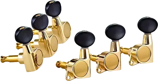 Sealed Guitar Tuning Machines 3L x 3R Gold