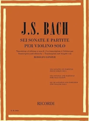 Sei Sonate E Partite (6 Sonatas and Partitas) - for Violin Solo