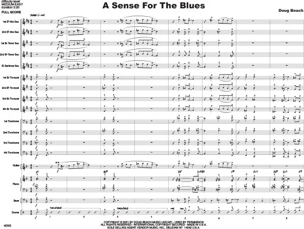 Sense For The Blues, A (Full Score)