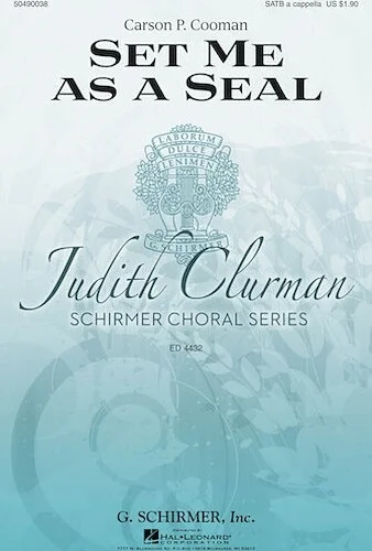 Set Me as a Seal - Judith Clurman Choral Series