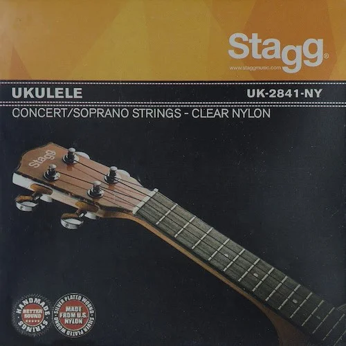 Set of clear nylon strings for ukulele