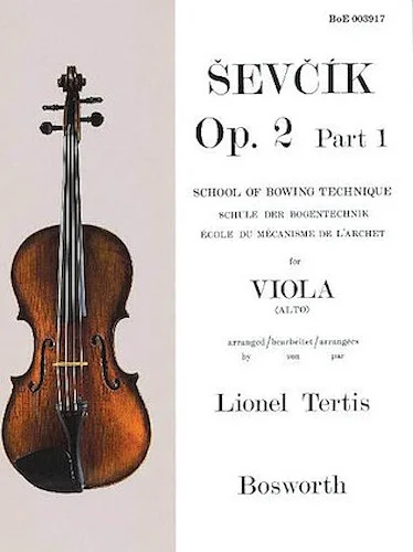 Sevcik for Viola - Opus 2, Part 1 - School of Bowing Technique