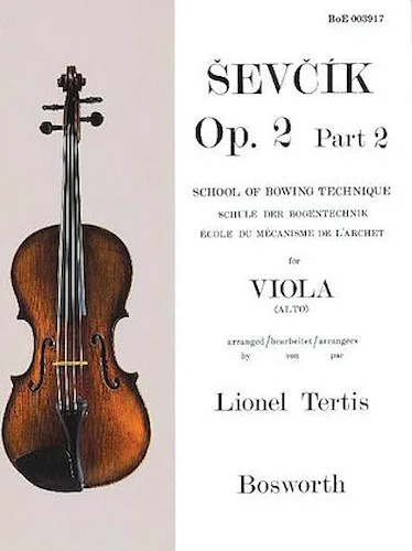 Sevcik for Viola - Opus 2, Part 2 - School of Bowing Technique
