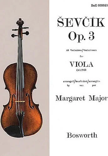 Sevcik for Viola - Opus 3 - 40 Variations