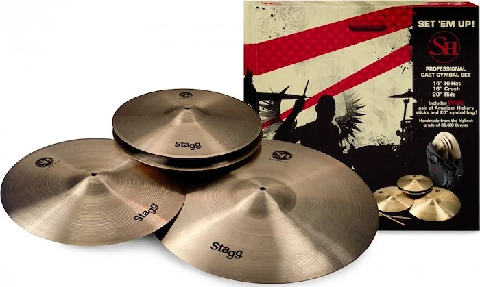 SH Series, Regular finish, Matched Cymbal Set