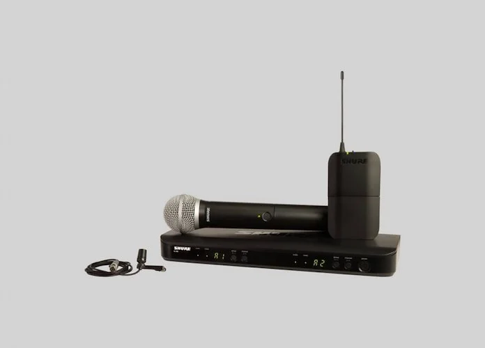 Shure BLX1288/CVL-H11 Wireless Combo System with PG58 Handheld and CVL Lav Mic. H11 Band