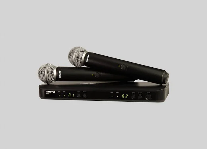 Shure BLX288/SM58-H11 Wireless Dual Vocal System with 2 SM58's. H11 Band