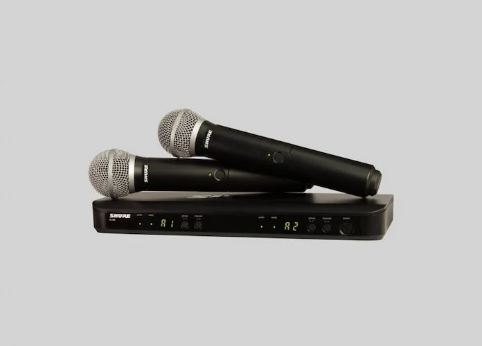 Shure BLX288/SM58-J11 Wireless Dual Vocal System with 2 PG58's. J11 Band