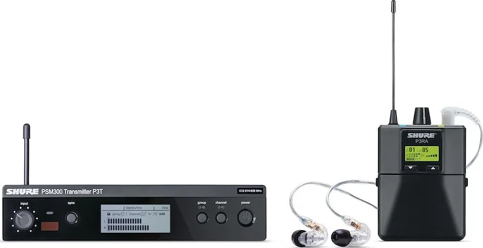 Shure P3TRA215CL-G20 Wireless Personal Monitor System Set. G20 Band