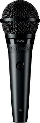 Shure PGA58-QTR Cardiod Dynamic Vocal Microphone. XLR to QTR Cable Included