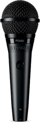 Shure PGA58-XLR Cardiod Dynamic Vocal Microphone. XLR Cable Included