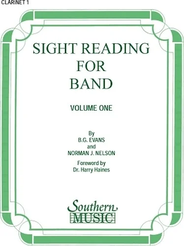 Sight Reading for Band, Book 1 - 1st B-Flat Clarinet