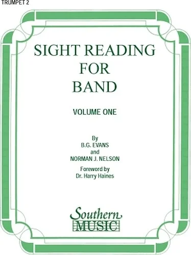 Sight Reading for Band, Book 1 - 2nd B-Flat Trumpet/Cornet