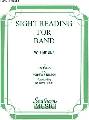 Sight Reading for Band, Book 1 - Bass Clarinet