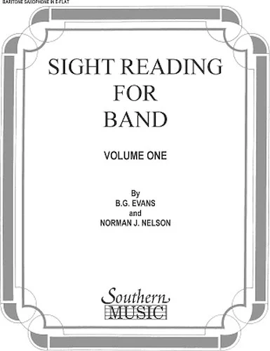 Sight Reading for Band, Book 1 - E-Flat Baritone Saxophone