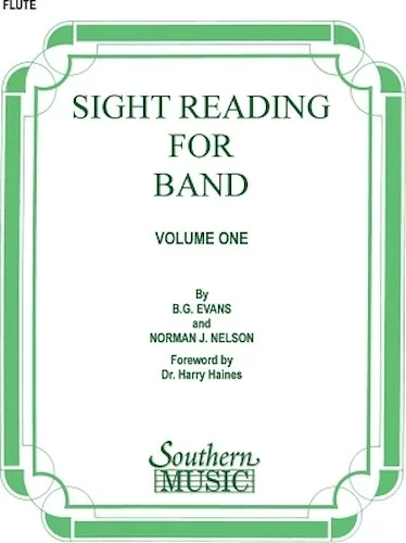 Sight Reading for Band, Book 1 - Flute