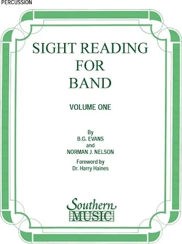 Sight Reading for Band, Book 1 - Percussion