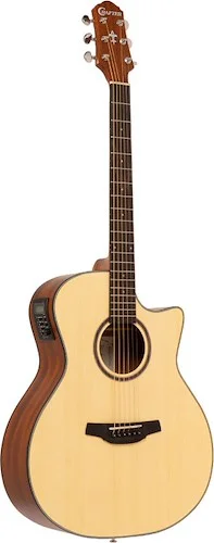 Silver series 100 Grand auditorium acoustic-electric guitar with cutaway