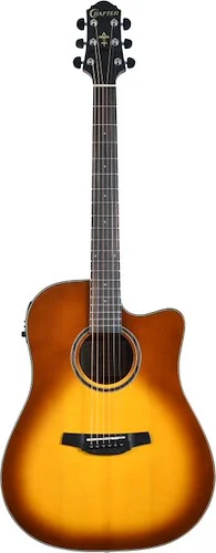 Silver series 250, dreadnought acoustic-electric guitar with cutaway