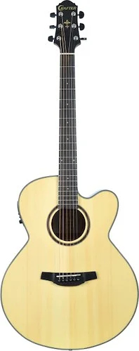 Silver series 250, Jumbo acoustic-electric guitar with cutaway