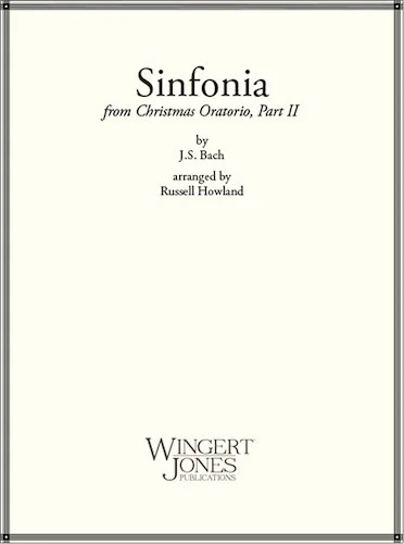 Sinfonia From Christmas Oratorio