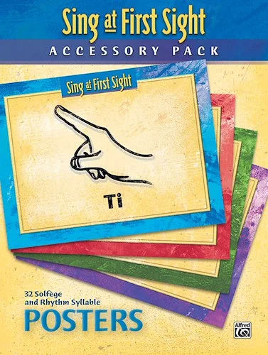 Sing at First Sight Accessory Pack: 32 Solfège and Rhythm Syllable Posters