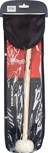 Single maple mallet for marching / orchestral drum - Large