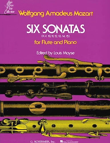 Six Sonatas, KV 10-15 - for Flute & Piano