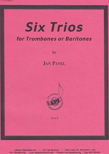 Six Trios For Trbn-barit-bsn