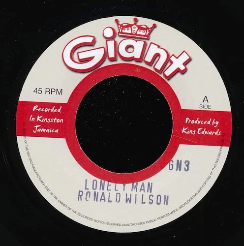 Skatalites, Ronald Wilson - Lonely Man  /  Higgs & Wilson - She's Gone (UK press)