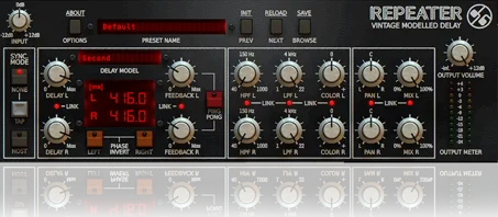 Slate Repeater Delay (Download) <br>23 emulations of classic delay machines