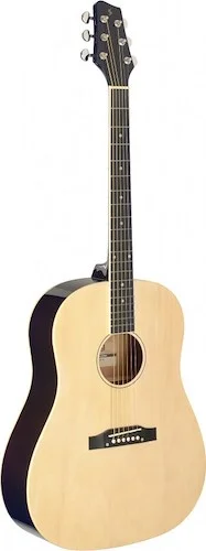 Slope Shoulder dreadnought guitar, natural colour