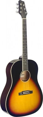 Slope Shoulder dreadnought guitar, sunburst