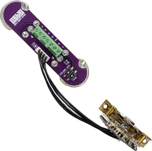 Solderless Convertible Tele 4-Way Guitar Wiring Harness- 250K Potentiometers Single Coil Pickup Version<br>