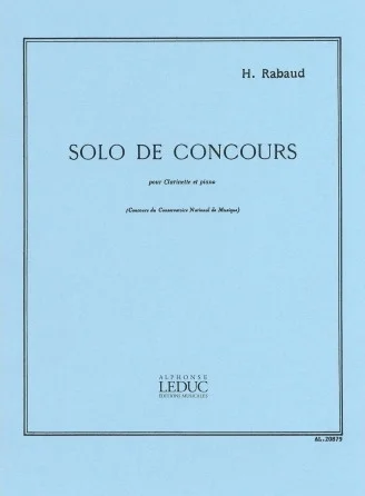 Solo De Concours Op10 Clarinette Et Piano