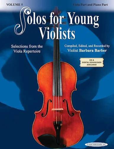 Solos for Young Violists Viola Part and Piano Acc., Volume 5: Selections from the Viola Repertoire
