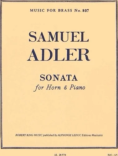 Sonata (horn And Piano)