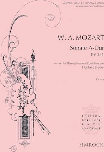 Sonata in A Major, K. 331 - for Woodwind Quintet & Double Bass