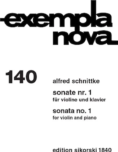 Sonata No1 For Violin/piano  *** Replaces Sik6268 ***