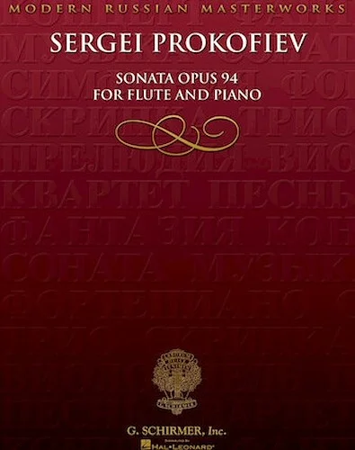 Sonata, Op. 94 - for Flute & Piano