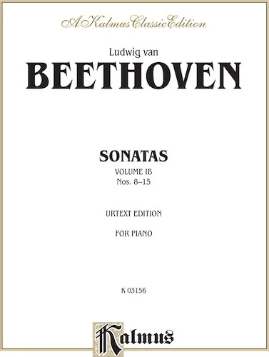 Sonatas, Volume IB, Nos. 8-15 (Urtext Edition): For Advanced Piano