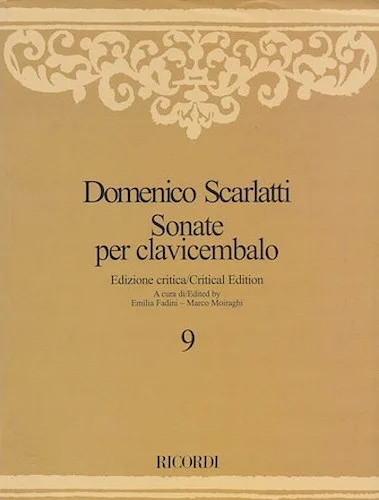 Sonate per Clavicembalo Volume 9 Critical Edition - Sonatas for Harpsichord