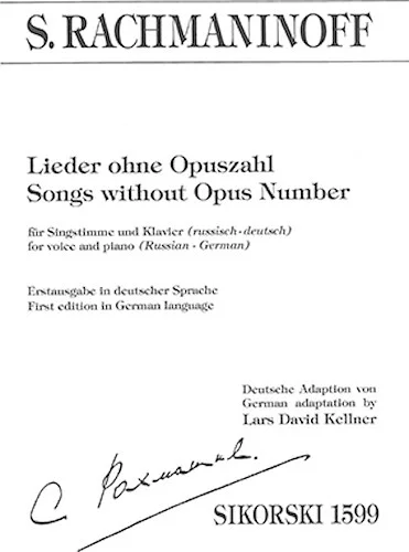 Songs Without Opus Number - Lieder ohne Opuszahl