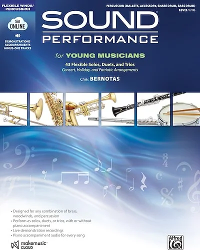 Sound Performance for Young Musicians<br>43 Flexible Solos, Duets, and Trios for Winds & Percussion