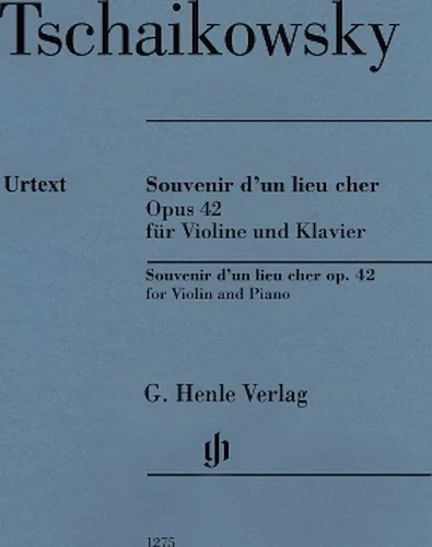 Souvenir D'un Lieu Cher, Op. 42 - Violin and Piano Image