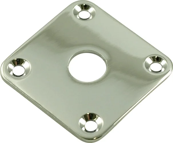 WD Square Jack Plate for Les Paul Chrome Metal